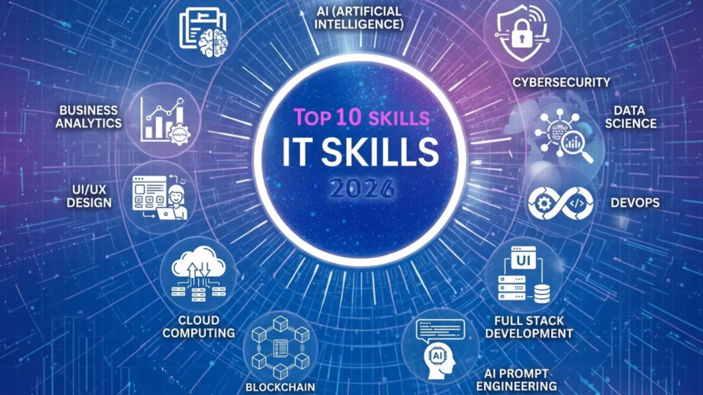 Top 10 IT skills in demand in 2026 with salary trends in India for career growth