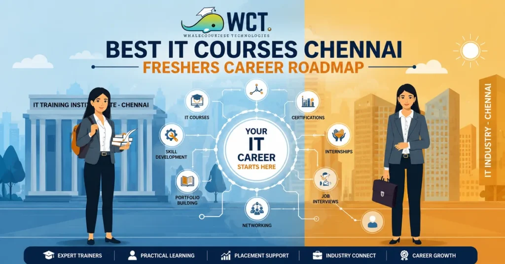 Fresh graduates exploring it training options and career paths to start a successful technology career in chennai