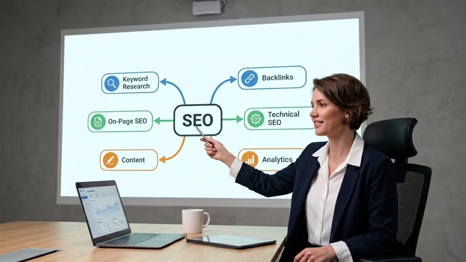 complete seo guide for beginners in 2026 showing basic seo steps to improve website ranking on google