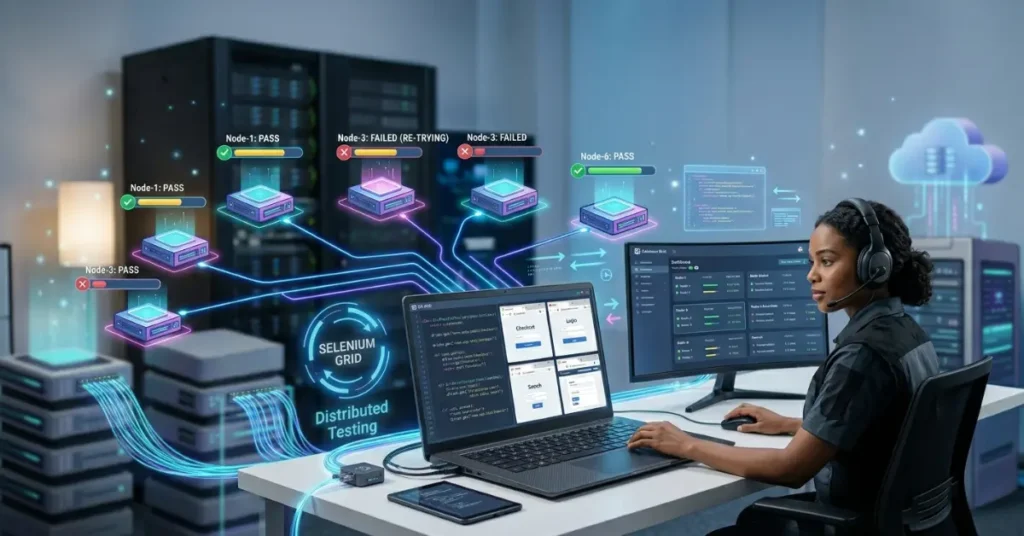 selenium grid parallel testing running tests across browsers to reduce execution time