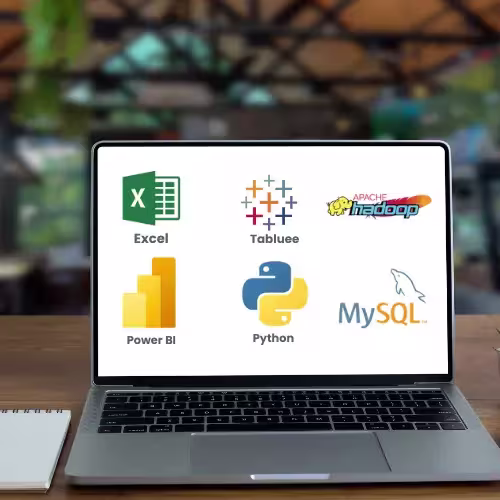Data analytics course overview showing charts, dashboards, and data insights for students learning analytics