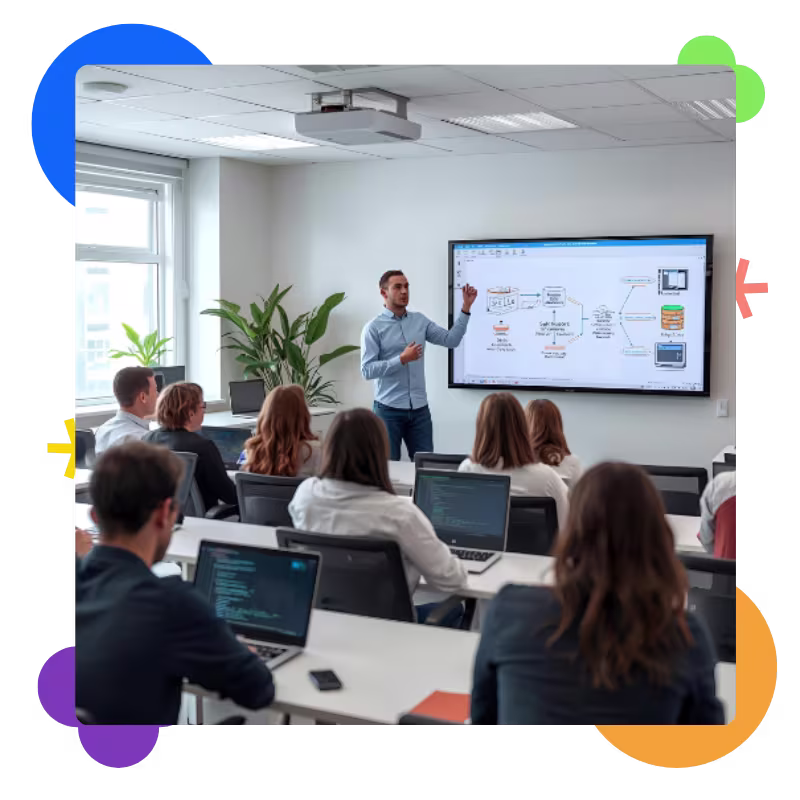 expert trainers with industry experience teaching database classes through practical learning