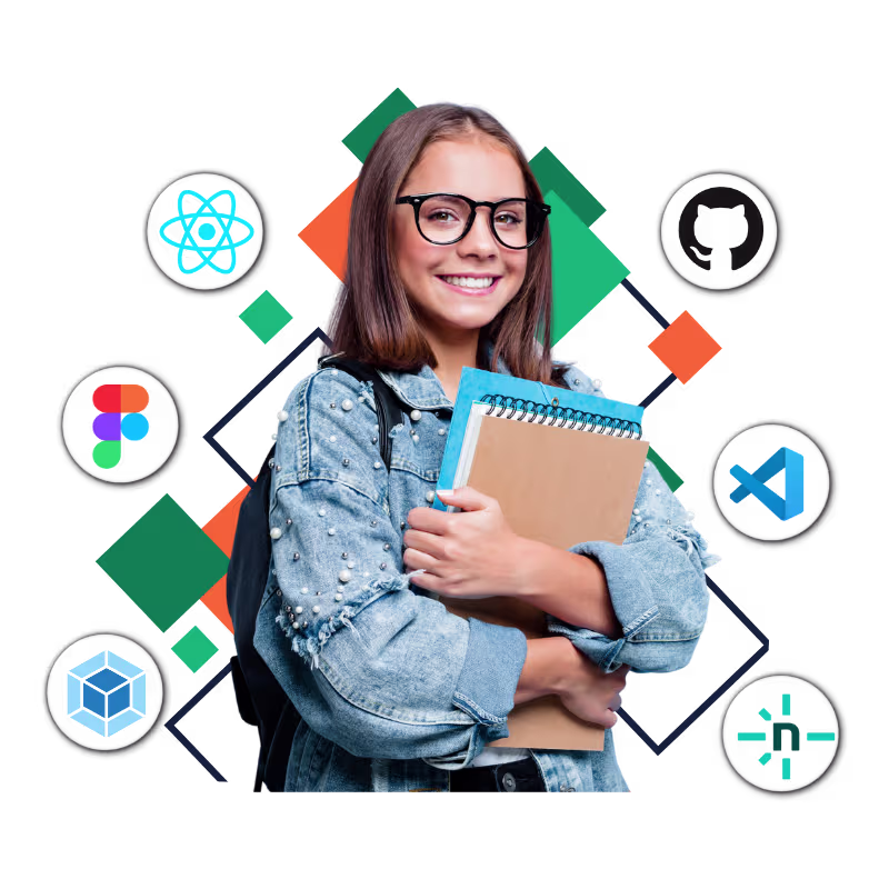 what you'll learn at a frontend development institute including html css javascript and responsive design