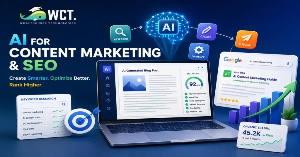 How to use ai for content marketing and seo with practical strategies and tools by whalecourse