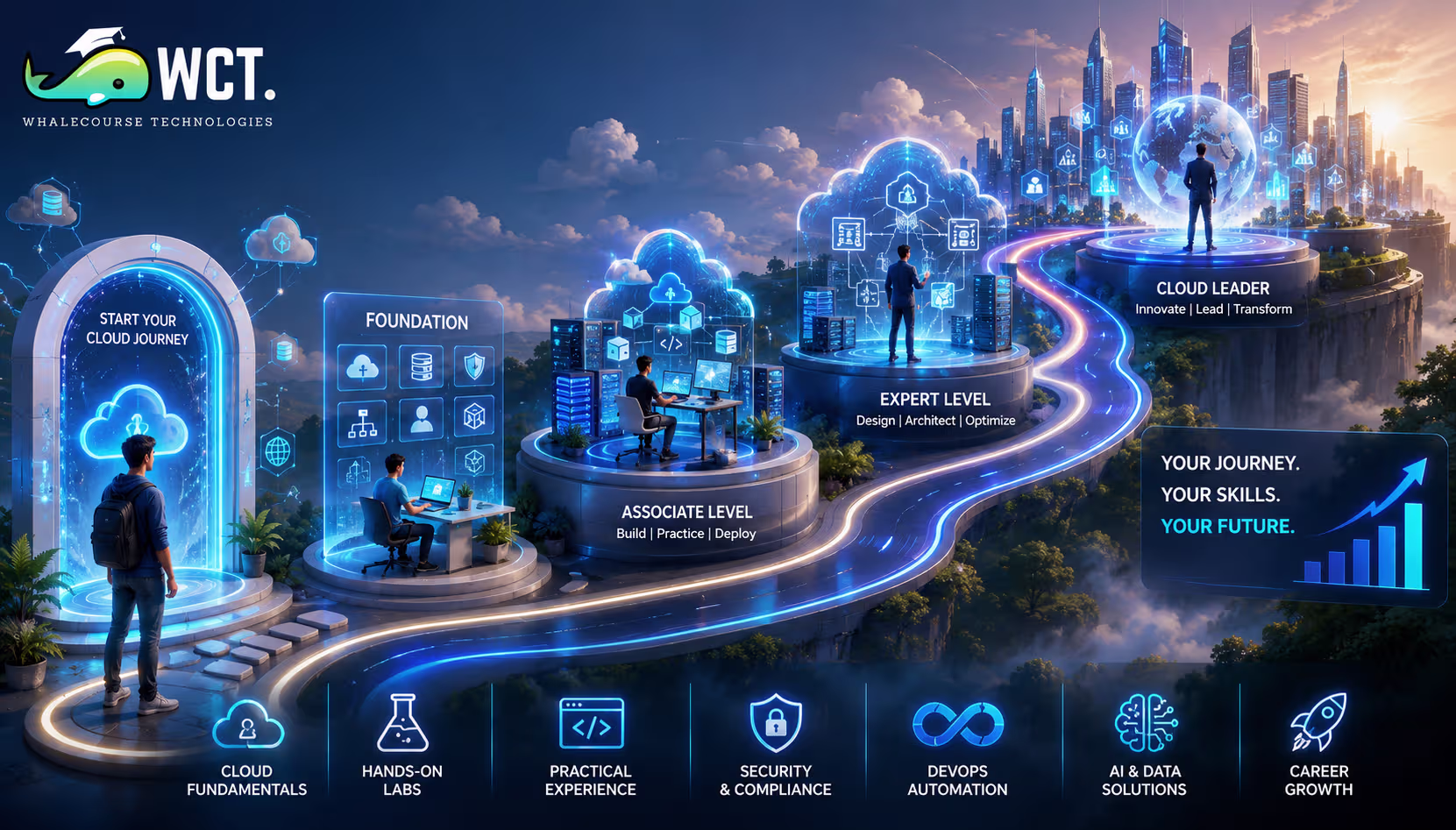 Microsoft azure certification roadmap in 2026 showing certification paths from beginner to expert level