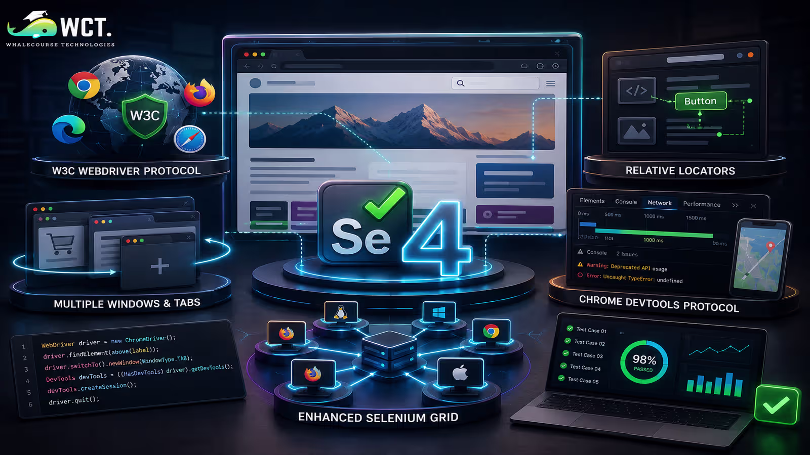 Top selenium 4 features every automation tester should know for faster, reliable, and efficient test automation