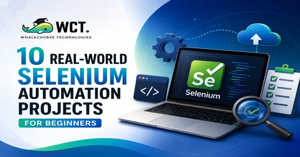 10 real-world selenium automation projects for beginners by whalecourse technologies
