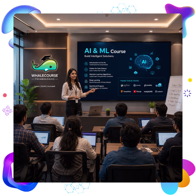 Expert trainers with industry experience teaching an ai & ml course with placement for career-focused learning